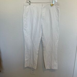 Perry Ellis White Linen Pants